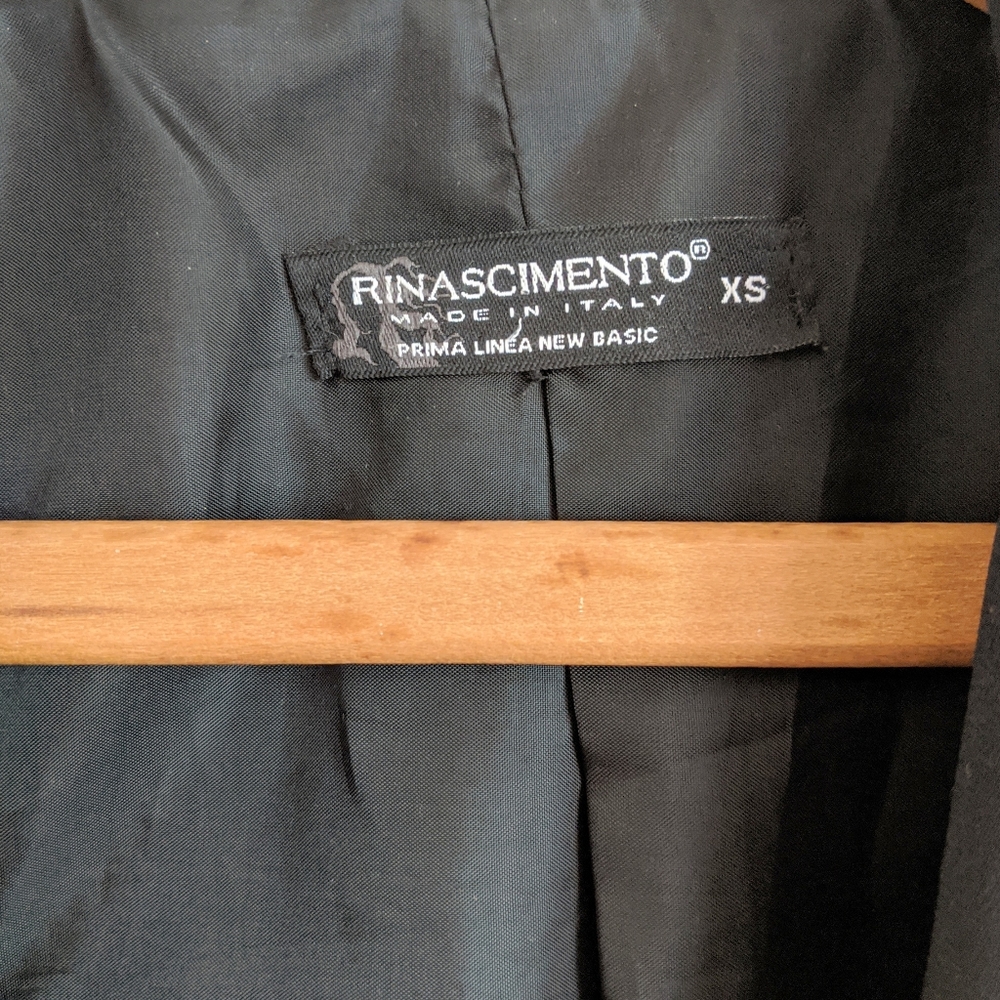 Rinascimento Italy Long Black Blazer - Picture 9 of 9
